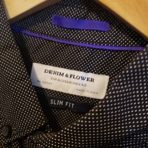 Denim & Flower Slim Fit Button Down